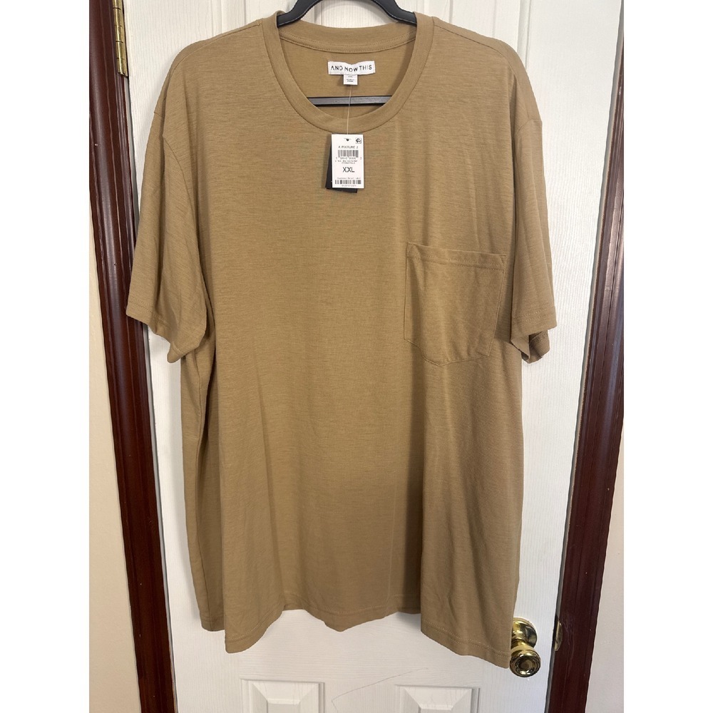 And Now This Pocket T-Shirt Crew Neck Short Sleeve Casual XXL‎